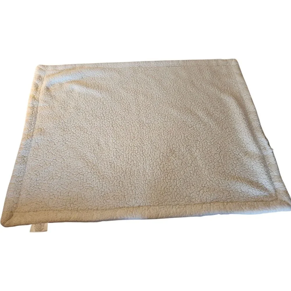 Mon Lapin Baby Blanket Mink‎ Plush Sherpa Blue Embossed Stars